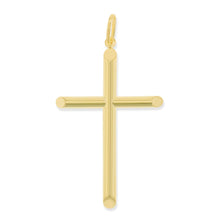 Load image into Gallery viewer, 10k Yellow Gold Classic Cross Charm Pendant
