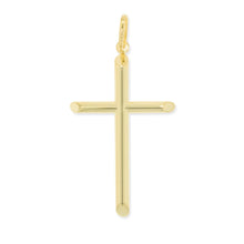 Load image into Gallery viewer, 10k Yellow Gold Classic Cross Charm Pendant
