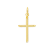 Load image into Gallery viewer, 10k Yellow Gold Classic Cross Charm Pendant
