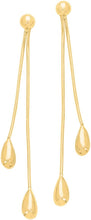 Load image into Gallery viewer, 14k Yellow Gold 47mm Polished Double Tear Drop Earrings
