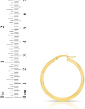 Load image into Gallery viewer, 10k Yellow Gold 7mm x 2mm High Polish Round Tube Hoop Earrings
