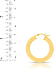 Load image into Gallery viewer, 10k Yellow Gold 5mm High Polish Round Tube Hoop Earrings
