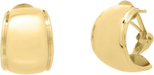 Load image into Gallery viewer, 14k Yellow Gold 18mm Omega Hoop Earrings
