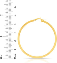 Load image into Gallery viewer, 10k Yellow Gold 2.5mm High Polish Round Tube Hoop Earrings
