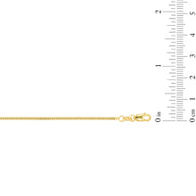 Load image into Gallery viewer, 10k Yellow Gold 1.4mm Solid Miami Cuban Gourmette Chain Necklace
