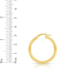 Load image into Gallery viewer, 10k Yellow Gold 3mm High Polish Round Tube Hoop Earrings
