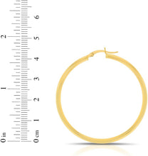 Load image into Gallery viewer, 10k Yellow Gold 20mm x 2.5mm High Polish Round Tube Hoop Earrings
