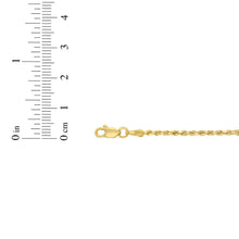 Load image into Gallery viewer, 10k Yellow Gold 4mm Diamond Cut Lite Rope Chain Necklace
