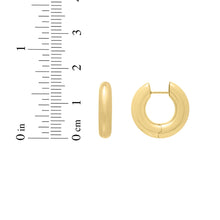 Load image into Gallery viewer, 14k Yellow Gold 16mm High Polish Fancy Hoop Earrings
