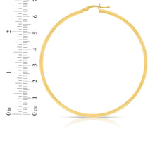 Load image into Gallery viewer, 14k Yellow Gold 2mm High Polish Round Tube Hoop Earrings
