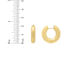 Load image into Gallery viewer, 14k Yellow Gold 22mm High Polish Fancy Hoop Earrings
