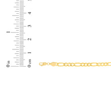 Load image into Gallery viewer, 10k Yellow Gold 3.2mm Solid Clasic Figaro Bracelet or Anklet
