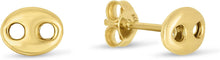 Load image into Gallery viewer, 14k Yellow Gold 7mm Mariner Stud Earrings
