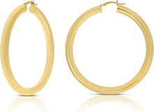 Load image into Gallery viewer, 10k Yellow Gold 5mm High Polish Round Tube Hoop Earrings
