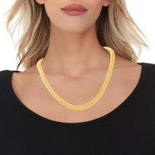 Load image into Gallery viewer, 10k Yellow Gold 7mm Lite Franco Chain Link Necklace
