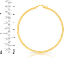 Load image into Gallery viewer, 10k Yellow Gold 20mm x 2.5mm High Polish Round Tube Hoop Earrings
