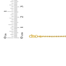 Load image into Gallery viewer, 10k Yellow Gold 3mm Hollow Rope Chain Necklace
