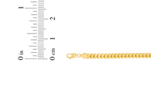 Load image into Gallery viewer, 10k Yellow Gold 3mm Lite Franco Chain Link Bracelet or Anklet
