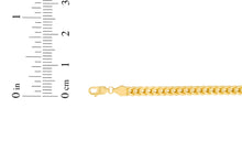 Load image into Gallery viewer, 10k Yellow Gold 3.5mm Lite Franco Chain Link Necklace
