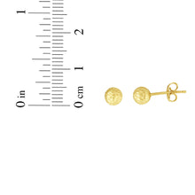 Load image into Gallery viewer, 14k Yellow Gold 7mm Faceted Ball Earrings
