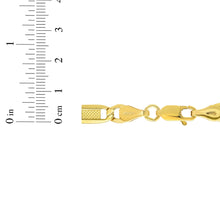 Load image into Gallery viewer, 10k Yellow Gold 5mm Lite Figaro Bar Chain Bracelet or Anklet
