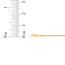 Load image into Gallery viewer, 10k Yellow Gold 2.5mm Hollow Rope Chain Necklace
