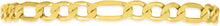 Load image into Gallery viewer, 10k Yellow Gold 5.5mm Lite Figaro Chain Link Necklace
