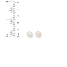 Load image into Gallery viewer, 14k Yellow Gold 4mm Pearl Stud Earrings
