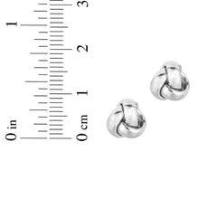 Load image into Gallery viewer, 14k Yellow Gold 9mm Mini Polished Love Knot Stud Earrings
