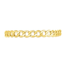 Load image into Gallery viewer, 10k Yellow Gold 7mm Solid Curb Cuban Chain Necklace
