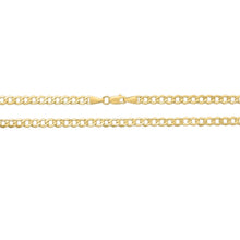 Load image into Gallery viewer, 10k Yellow Gold 3.1mm Curb Cuban Chain Necklace
