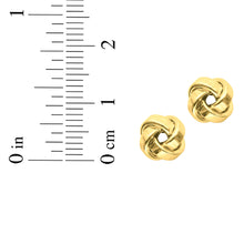 Load image into Gallery viewer, 14k Yellow Gold 8mm Medium Polished Love Knot Stud Earrings
