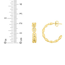 Load image into Gallery viewer, 14k Yellow Gold 21mm Polished Mariner C-Hoop Earrings
