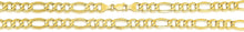 Load image into Gallery viewer, 10k Yellow Gold 9.5mm Lite Figaro Chain Link Necklace
