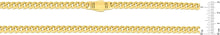 Load image into Gallery viewer, 10k Yellow Gold 7mm Lite Monaco Miami Cuban Link Chain Necklace
