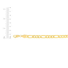 Load image into Gallery viewer, 10k Yellow Gold 9mm Solid Clasic Figaro Necklace
