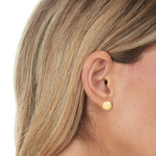 Load image into Gallery viewer, 10k Yellow Gold Solid Round Nugget Earrings
