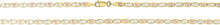 Load image into Gallery viewer, 10k Tri-Color Gold 3.3mm Valentino Link Chain Necklace
