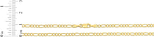 Load image into Gallery viewer, 10k Yellow Gold 2.5mm Lite Figaro Chain Link Bracelet or Anklet
