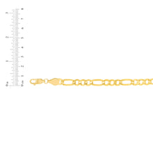 Load image into Gallery viewer, 10k Yellow Gold 8mm Solid Clasic Figaro Necklace
