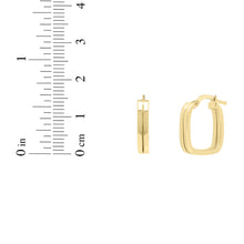 Load image into Gallery viewer, 14k Yellow Gold 16mm Double Square Tube Hoop Earrings
