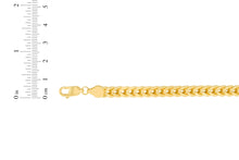 Load image into Gallery viewer, 10k Yellow Gold 7mm Lite Franco Chain Link Necklace
