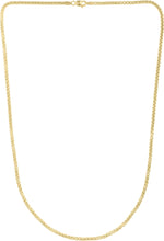 Load image into Gallery viewer, 14k Yellow Gold 3.5mm Lite Round Box Chain Link Necklace

