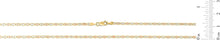 Load image into Gallery viewer, 10k Tri-Color Gold 2mm Valentino Link Chain Necklace
