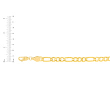 Load image into Gallery viewer, 10k Yellow Gold 10mm Solid Clasic Figaro Necklace
