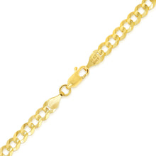 Load image into Gallery viewer, 10k Yellow Gold 6mm Curb Cuban Chain Necklace
