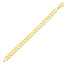 Load image into Gallery viewer, 10k Yellow Gold 10mm Solid Curb Cuban Bracelet and Anklet
