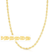 Load image into Gallery viewer, 10k Yellow Gold 2.5mm Solid Turkish Rope Chain Necklace
