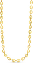 Load image into Gallery viewer, 10k Yellow Gold 6.5mm Puff Mariner Necklace
