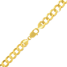 Load image into Gallery viewer, 10k Yellow Gold 10mm Solid Curb Cuban Bracelet and Anklet
